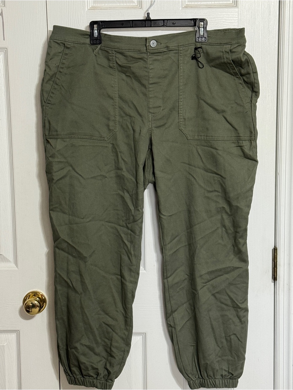 Stitch Star Women's Olive Green Utility Jogger Pants